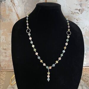 Morganite Natural Gemstone Necklace